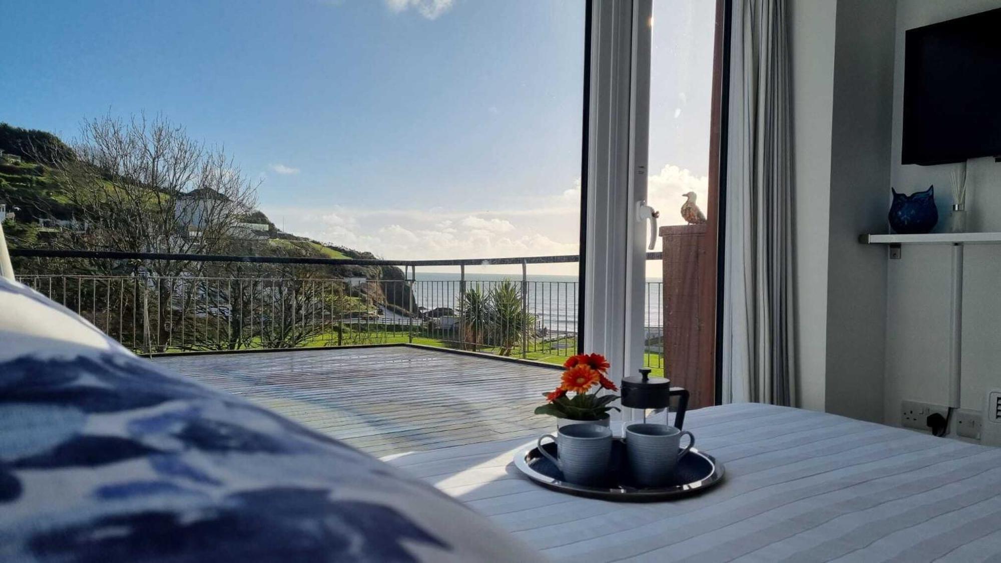 May View - Luxury Sea View Apartment - Millendreath, Looe Luaran gambar